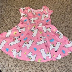 Llama skater dress